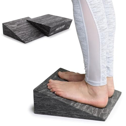 OPTP PRO-Slant – Professional Foam Incline Squat Wedge Pair and Slant Board for Squats- Workout Squat Wedges for Rehabilitation and Stretching of the Calf, Ankle and Foot