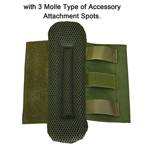 2 Pack Shoulder Strap Pad,Vest Shoulder Strap Pads Backpack Strap Pads Fit 2'' Sling Bags Shoulder Straps - color: Green