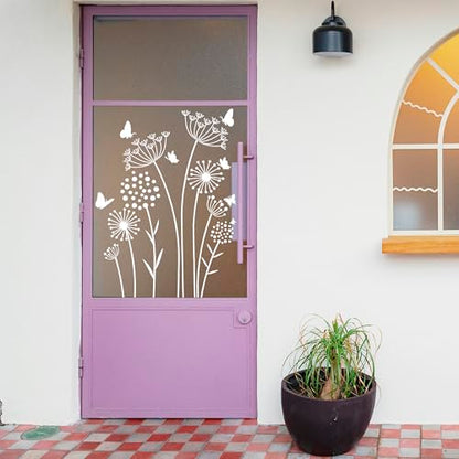 Large Flower Stencils for Painting,8 Pcs Reusable Dandelion Stencils for Painting on Wood Fence Walls Fabric Glass (Dandelion) - color: Dandelion(8Pcs)