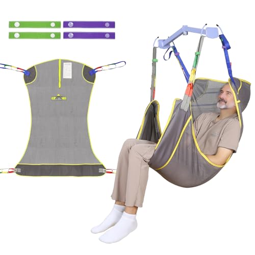 EZ Assistive Universal Full Body Patient Lift Sling for Patient Lift or Transfer, Lift Sling with Mesh Fabric Suitable for Bedridden,Elderly or Disabled to Bathing (Medium (Pack of 1)) - size: Medium (Pack of 1)
