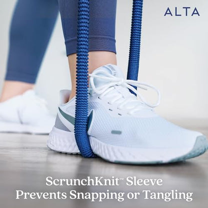 ALTA Resistance Tube Bands for Women, Full Kit Resistance Bands, Set of 3 - color: Azure, size: 3 Band Set