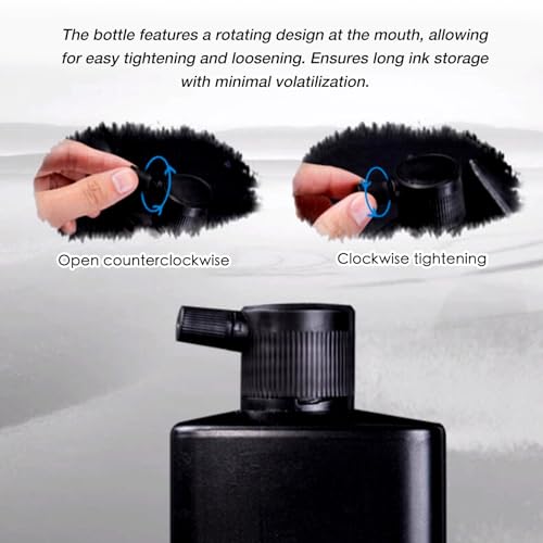 100 ML/3.5 OZ Calligraphy and Sumi Liquid Ink - Versatile Elegance for Chinese Traditional Art Works and Japanese Brush Art