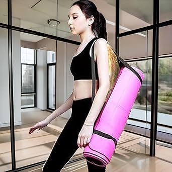2Pcs Yoga Mat Straps For Carrying - Yoga Mat Elastic Straps,Adjustable Yoga Carrying Strap Holder Straps,Exercise Mat Carrier Strap,Weight Loss Fitness Binding Rope,Exercise and Fitness Accessories