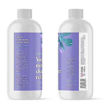 ASUTRA Yoga Mat Cleaner Spray Refill (Peaceful Lavender), 16 fl oz (16oz)