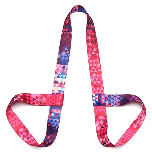 Adjustable Yoga Mat Carry Strap Multicolor Fitness Sling for Sports Equipment - color: Purple