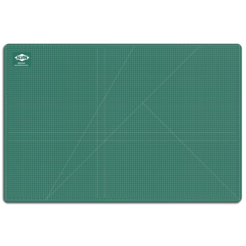 ALVIN GBM Self-Healing Cutting Mat 40 x 60 inch | Double-Sided Green/Black | 5-Layer Gridded Surface for Arts, Crafts and Sewing - Model GBM4060 - size: 40"L x 60"W