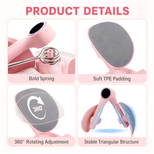 Pelvic Floor Exercise Devices 35LB Resistance Thigh Trainer with Band - size: Pink