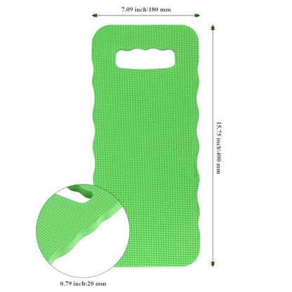 6 Pack16x7x0.8 Inch Garden Kneeling Pads, Foam Thick Knee Pad, Kneeler Mat for Long Gardening Hours, Yoga, Prayer and Exercise (Green) - size: 6PCS Green