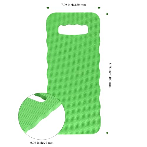 6 Pack16x7x0.8 Inch Garden Kneeling Pads, Foam Thick Knee Pad, Kneeler Mat for Long Gardening Hours, Yoga, Prayer and Exercise (Green) - size: 6PCS Green
