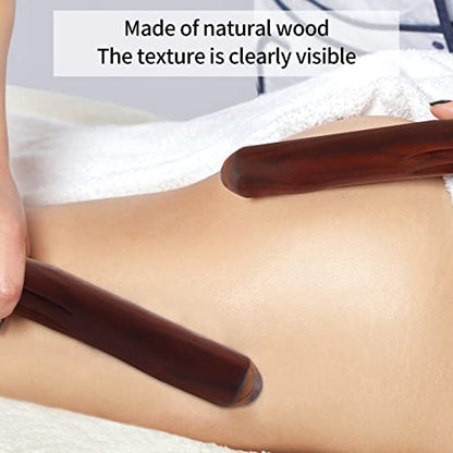 8 Bead Massage Roller Stick Wood Gua Sha Tool for All of Your Body SPA Massager 52cm