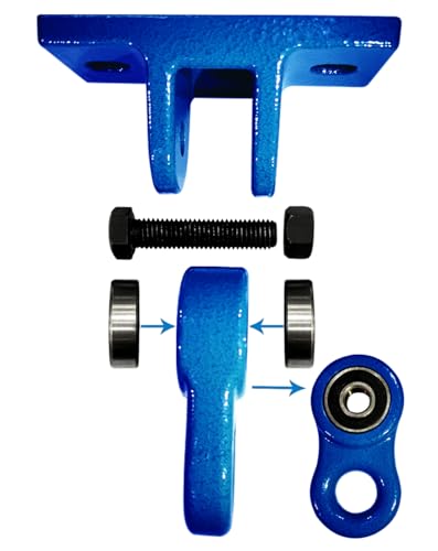 ABUSA Heavy Duty Blue Swing Hangers Screws Bolts Included Over 5000 lb Capacity Playground Porch Yoga Seat Trapeze Wooden Sets Indoor Outdoor 2 Pack - color: 2 Packs Blue, size: 2 Pack
