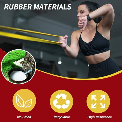 WHATAFIT Resistance Bands, 5 Level Pull Up Assistance Bands for Working Out - color: 2.3-38.6kg(5-85파운드) 컬러풀