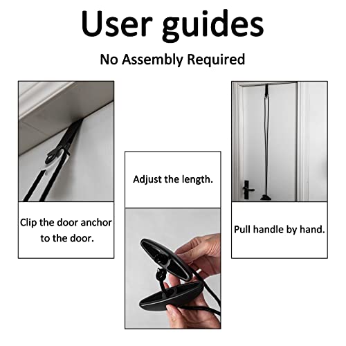 Shoulder Pulley Over The Door Physical Therapy System - color: Black