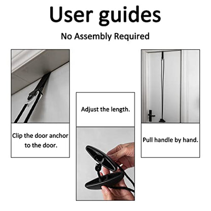 Shoulder Pulley Over The Door Physical Therapy System - color: Black