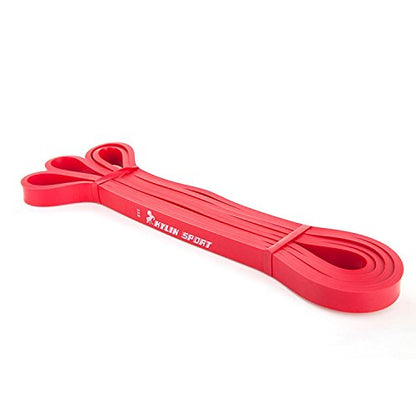 Resistance Band Assisted Pull Up Bands Training Yoga Pilates Elastic Loop Stretch for Cross Workout Gymnastics Power-Lifting - color: Red