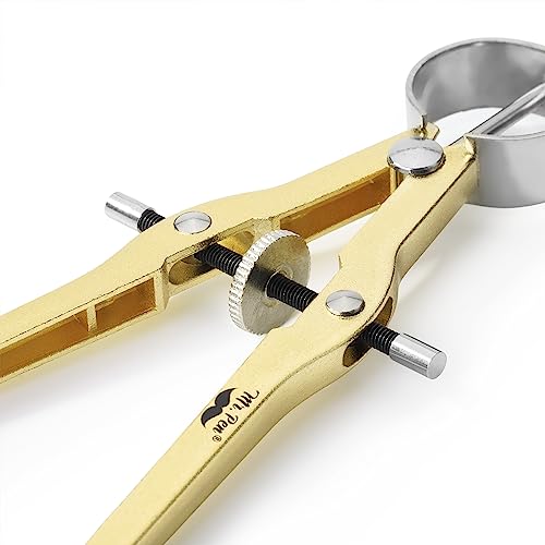 Mr. Pen- Professional Compass for Geometry, Extra Lead | Metal Compass Drawing Tool for Students, Drafting and Engineering, Technical Drawings, Circles and Geometry Projects - color: Gold