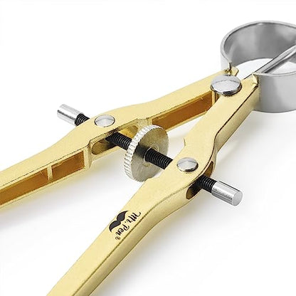 Mr. Pen- Professional Compass for Geometry, Extra Lead | Metal Compass Drawing Tool for Students, Drafting and Engineering, Technical Drawings, Circles and Geometry Projects - color: Gold