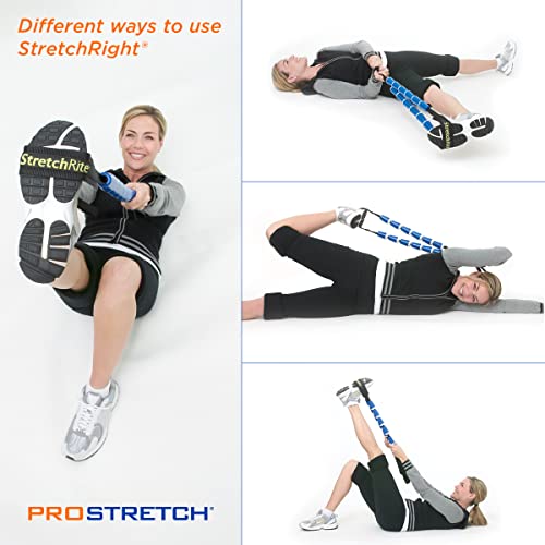 ProStretch StretchRite, Stretching Strap for Sore Muscles, Blue/White - color: Blue/White