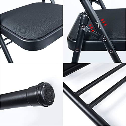 INNOLIFE Yoga Auxiliary Chair with Lumbar Back Support Foldable Balance Training with Purple Yoga Resistance Band - color: Black with lumbar back support