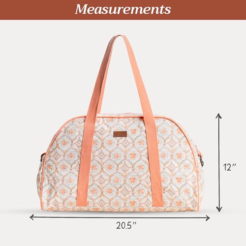 Maison d' Hermine Yoga Mat Duffle Bag Gym Tote Yoga Mat Carry Bag | Cylindrical bag for Woman Men Gifts Adjustable shoulder straps with Drawstring Water Bottle Pocket and zipper pocket - color: Fair Isle, style: Yoga Mat Duffle Bag