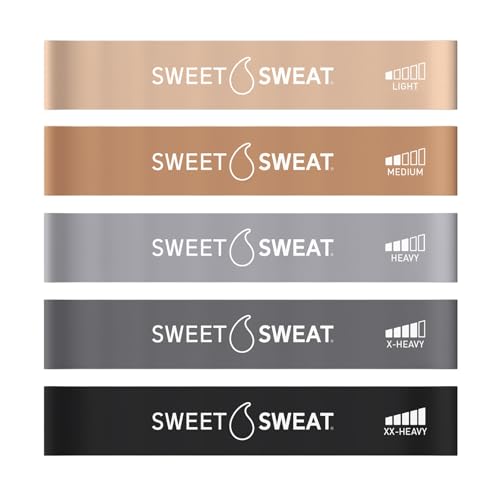 Sweet Sweat® Mini Loop Hip Bands with 5 Levels of Resistance (Toned)