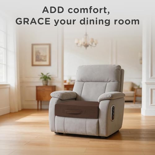 AddGrace High Density Recliner Cushion for Elderly 20x20in Brown - color: Dark Brown