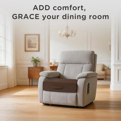 AddGrace High Density Recliner Cushion for Elderly 20x20in Brown - color: Dark Brown
