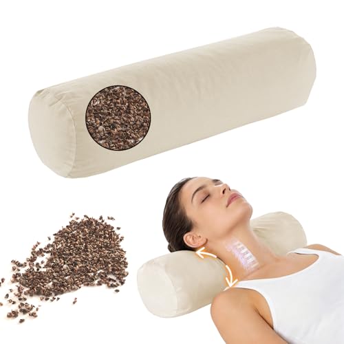 Adjustable Buckwheat Neck Pillow - Cervical Roll to Relieve Tension