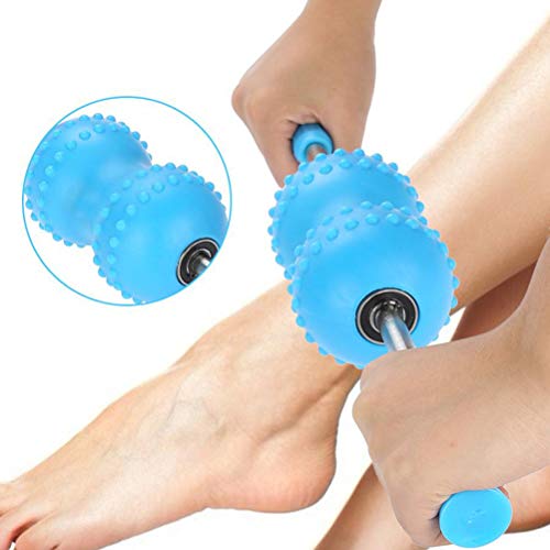 Back Roller, Multifunctional Muscle Roller Stick, 18.9 Inch Stick Massage Rollers, Blue Foam Rollers for Yoga, Recovery, Workouts