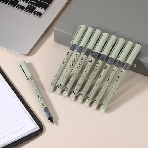 PATIKIL Fineliner Pens, 6 Pcs Black 01 0.25mm Fineliner Marker Waterproof Ink Archival Drawing Pens Watercolor Art Supplies Set for Sketching Journaling Scrapbooking Artist Illustration - size: 01 0.25mm