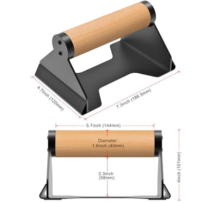 Kipika Push Up Bars, Pushup Stands, Anti-Slip Soft Plastic Push Up Handles, Bottom Anti-Slip Pad, Strength Training Equipment, Perfect for Floor Workout Exercise - color: Wood Grip