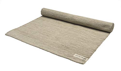 Jade Yoga Organic Cotton Hand Loomed Yoga Mat 72" Indigo - color: Tulasi (Green)