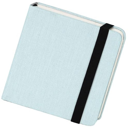 Funto Hot Press Watercolor Journal, 4.7”x4.7”, 24 Sheets 100% Cotton Smooth Paper 300gsm/140lb, Acid-Free Sketchbook for Detailed Art & Illustration (Light Blue) - color: 4.7x4.7-Light Blue