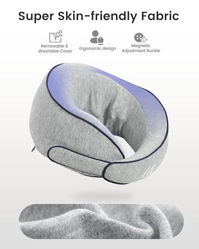 CILI Cordless Neck Massager Pillow with Heat, Shiatsu Neck Massager for Pain Relief Deep Tissue,Heated Massage Pillow for Travel,3 Adjustable Intensity, Gifts for Women Men