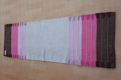 Jaipur Art & Rugs Cotton Yoga Rug - Eco-Friendly Hand-Woven Thick Mat (24”x72”x5mm) for Everyday Fitness at Home - Comfortable & Extra-Long - color: Multicolor 7