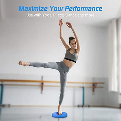 Foam Balance Pad,5BILLION Stability Pad for Physical Therapy,Non-Slip Exercise Balance Pad for Balance workouts,Yoga Knee Pad for Gym Fitness Stretching Pilate - size: Blue-Oval