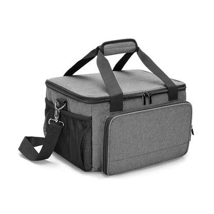 LUXJA Portable Craft Carrying Case Compatible with Cricut Joy Xtra, Gray | Multi Compartment Storage Bag Holds 8.5 x 12 Inch Cutting Mat & All Craft Accessories - color: Gray
