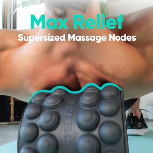 FitBeast Back Roller, Back Wheel Foam Roller - Targeted Muscle Roller for Deep Tissue Massage, Back Stretcher - color: Black, size: 9''
