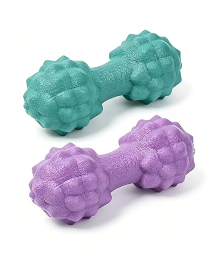 2 Pack Textured Peanut Massage Ball, Deep Tissue Myofascial Release Tool for Plantar Fasciitis Relief, Portable Acupressure Roller for Tight Muscles, Fascia Ball for Home Office Gym Travel - color: 2 Roller