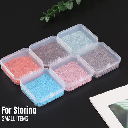 Mr. Pen- Bead Organizer Box, 12 pcs, Clear (Pack of 3) - color: Clear White, size: 12 Pcs(2.15"x2.15"x0.7") (Pack of 3)