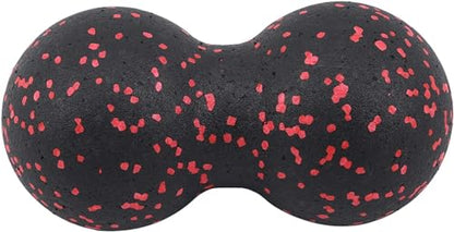 Black Peanut Massage Ball Double Lacrosse Massage Ball for Physical Therapy, Massage Tools and Equipment, Muscle Relax, Acupoint Massage
