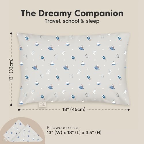 Toddler Pillow with Pillowcase, 13x18 My Little Dreamy Pillow (Cosmo) - color: Cosmo