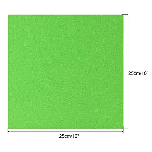 uxcell Green EVA Foam Sheets 10 x 10 Inch 3mm Thickness for Crafts DIY Projects, 4 Pcs - color: Green