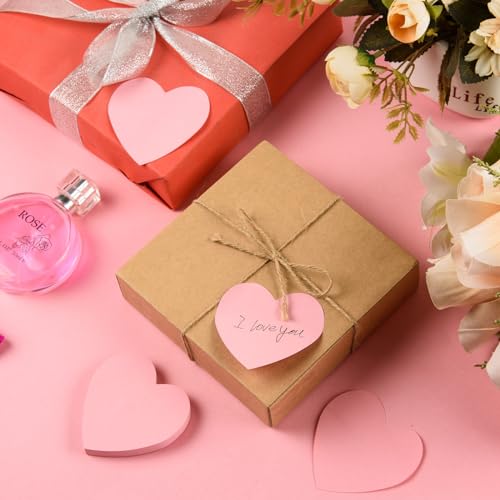 1500 Sheets Heart Shaped Sticky Notes 3x3 Inch Light Pink Sticky Notes Cute Sticky Memo Pads Self Stick Note Pads for Home Office School Business Valentine's Day Supplies, Removable and Easy to Post - color: Light Pink, size: 15 Pads