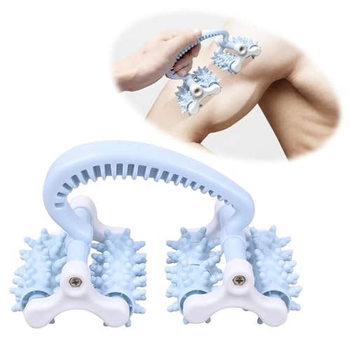 Cellulite Massage Tool,Anti Fascia Release Muscle Cellulite Roller - color: Blue