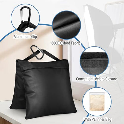 6 Pack Sandbag for Weight, Heavy Duty Sandbags,Empty Sandbag,No Sand - size: 6 PCS