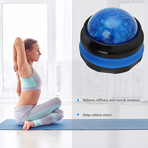 Coolrunner Massage Ball, Manual Roller Massager, Handheld Self Massage Therapy and Relax Full Body Tools for Sore Muscles, Shoulders, Neck, Arms, Legs, Back, Foot, Body (Blue) | Therapy and Relax Full Body Tools for Sore Muscles, Shoulders, Neck, Arms, Le