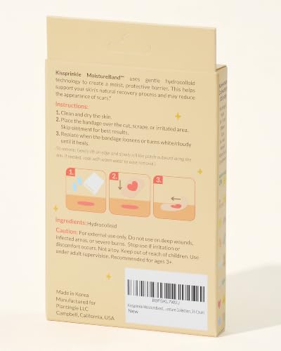 MoistureBand, Fast Healing Hydrocolloid Bandages for Kids, Waterproof & Gentle on Skin (Adventure Collection, 35 Count)