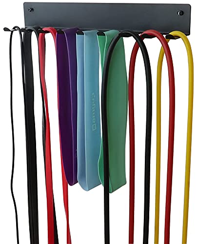 Multi-Purpose Storage Rack for Resistance Bands, Straps, Jump Ropes, Foam Rollers, Chains, Weight Belts, Tools - Heavy Duty, Fitness Bands Rack - style: S