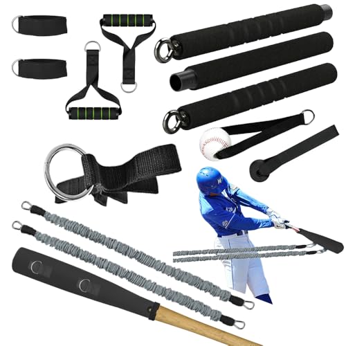 Davllin Baseball Resistance Trainer,Training Aid for Baseball Softball Pitchers,Interchangeable Grips to Build Arm Strength,Arm Bands for Baseball Players,Baseball Throwing Trainer,Great to Warm-Up - style: 12-in-1 Ultimate